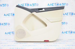Door trim card front right VW Tiguan 09-17 beige with beige insert leather, armrest leather