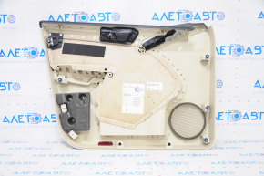 Door trim card front right VW Tiguan 09-17 beige with beige insert leather, armrest leather