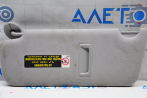 Right visor Lexus RX350 RX450h 16-19 gray, without hook, cracked mount, dry cleaning required