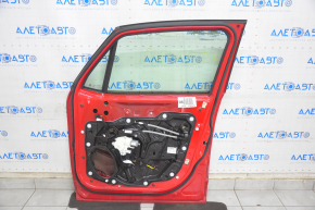 Door assembly front right Jeep Renegade 15- keyless, red 686, bumps, dented