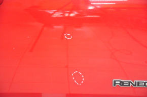 Door assembly front right Jeep Renegade 15- keyless, red 686, bumps, dented