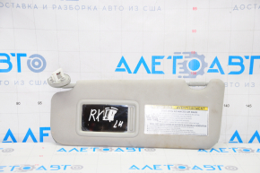 Left visor Lexus RX350 RX450h 10-15 gray, cracked mount, dry cleaning required
