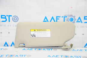 Right visor Mitsubishi Outlander 14-21 beige, without hook, type 2 without plug