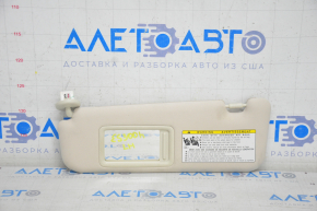 Left sun visor for Lexus ES300h ES350 13-15 beige, without hook