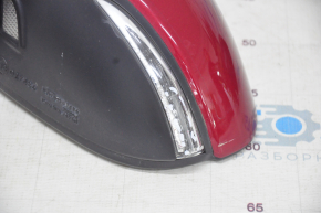 Side mirror left Lexus ES300h ES350 13-18 14 pins, BSM, turn signal, red, scratches on turn signal glass