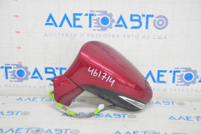 Side mirror left Lexus ES300h ES350 13-18 14 pins, BSM, turn signal, red, scratches on turn signal glass