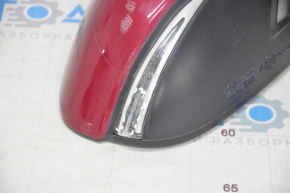 Side mirror right Lexus ES300h ES350 13-18 14 pins, BSM, turn signal, red, scratches on turn signal glass