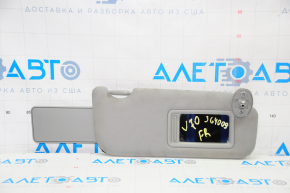 Right visor Toyota Camry v70 18-24 gray, without hook, for dry cleaning