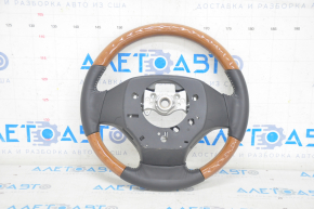 Naked steering wheel Lexus ES300h ES350 13-15 prerest, black leather, light wood