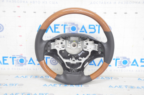 Naked steering wheel Lexus ES300h ES350 13-15 prerest, black leather, light wood