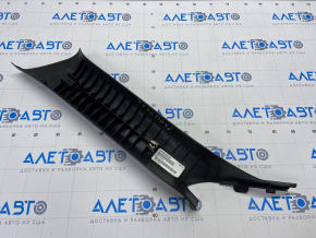 Upper right front pillar trim for 09-14 Dodge Challenger, black