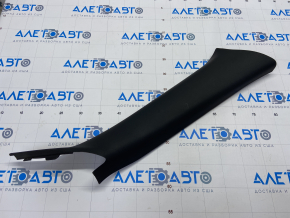 Upper right front pillar trim for 09-14 Dodge Challenger, black