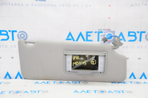 Right visor Acura MDX 14-16 pre-rest gray, without hook, for dry cleaning