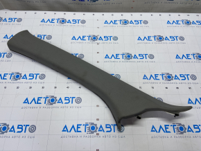 Front pillar trim left Acura MDX 07-13 gray cloth, torn