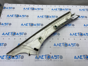Front pillar trim left Acura MDX 07-13 gray cloth, torn