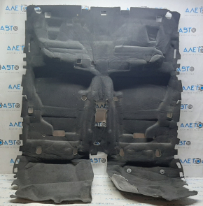 Floor covering Ford Focus mk3 11-18 5d black, torn fasteners, dry cleaning required