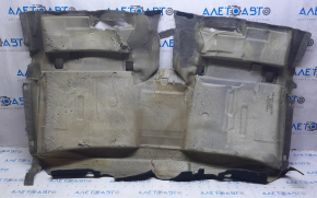 Rear floor covering Toyota Avalon 13-18 black, torn fasteners, torn, needs dry cleaning