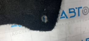 Floor covering right Toyota Avalon 13-18 black, torn fasteners, missing fragment, for dry cleaning