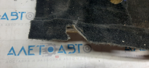 Floor covering right Toyota Avalon 13-18 black, torn fasteners, missing fragment, for dry cleaning