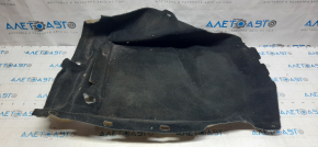Floor covering right Toyota Avalon 13-18 black, torn fasteners, missing fragment, for dry cleaning