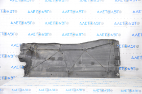 Left underbody protection VW Tiguan 18-24, torn, dented. dented fasteners