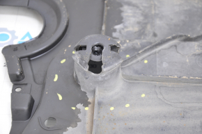 Left underbody protection VW Tiguan 18-24, torn, dented. dented fasteners