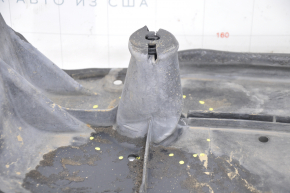 Left underbody protection VW Tiguan 18-24, torn, dented. dented fasteners