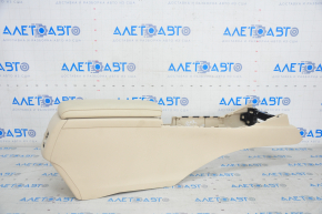 Central console armrest Lexus ES300h ES350 13-18 beige, scratches, whitened plastic