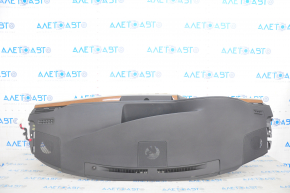 Torpedo front panel with AIRBAG Lexus ES300h ES350 13-18 black, with beige overlays