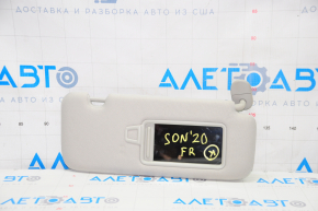 Right visor Hyundai Sonata 20-23 gray, without panorama, without hook