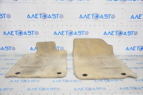 Set of floor mats for Lexus ES300h ES350 13-18 cloth, beige, dry-cleanable