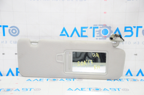 Right visor Kia Sorento 16-20 without panorama, beige, without hook