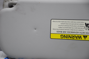 Right visor Kia Soul 14-18 gray, without hook, butts, for dry cleaning