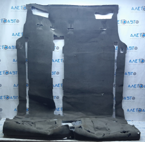 Floor covering Toyota Sienna 11-12 gray for 8 seats, fasteners are torn, for dry cleaning