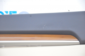Door trim card rear right Lexus ES300h ES350 13-18 beige with black insert leather, armrest leather, molding under the tree, scratches