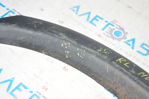 Rear left rear wing arch trim Mitsubishi Outlander 14-21 on the bumper scratches, chips, broken fastening, rubbed