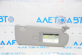Right visor for Kia Optima 11-16, gray, without hook