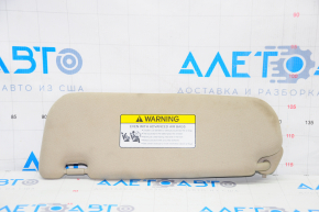 Right visor Kia Optima 11-15 beige, without hook, dry-cleanable