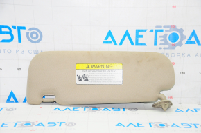 Right visor Kia Optima 11-15 beige, without hook, dry-cleanable