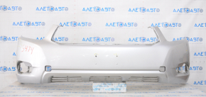 Front bumper bare Toyota Highlander 08-10 silver, scratches, broken mount