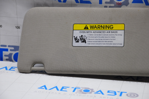 Right visor Kia Optima 16 - beige, without hook, scratches, dry cleaning