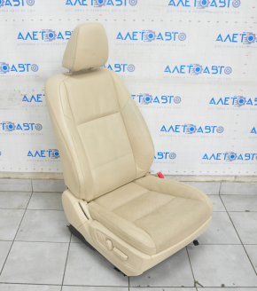 Passenger seat Lexus ES300h ES350 13-18 with airbag, electric, beige leather, heating, ventilation, worn
