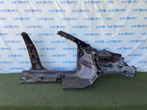 Front quarter left Ford Fusion mk5 13-20 maroon, butts, with central pillar