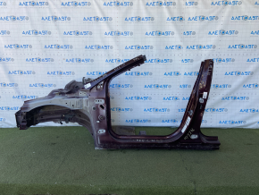 Front quarter left Ford Fusion mk5 13-20 maroon, butts, with central pillar