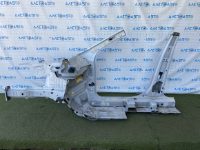 Quarter front right Jeep Cherokee KL 19-21 white, with central pillar