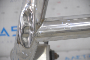 Front bumper guard Toyota Highlander 08-13 chrome, complete with brackets, dented, bumps, bent mount