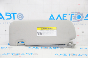 Right sun visor for Hyundai Santa FE Sport 13-18, gray, without hook