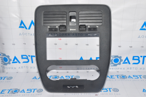 Frame overlay for Nissan Leaf 13-17 display with air duct, under radio, scratch