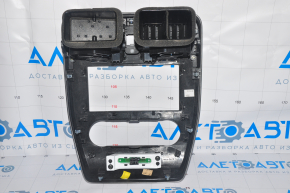 Frame overlay for Nissan Leaf 13-17 display with air duct, under radio, scratch