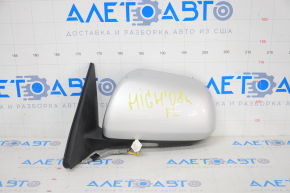 Side mirror left Toyota Highlander 08-13 7 pins, heated, silver